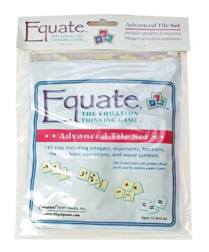 "Equate" The Equation Thinking Game "Advanced Tile Set" Only 