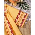 thumbnail image 4 of Drtj Girls' Yellow Floral Boho Dress, Summer Casual Sundress for Ages 8 - 12, 4 of 6
