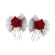 thumbnail image 4 of Pinzas para el pelo para Halloween, decoración de horquilla, vestido elegante, pasadores para el pelo, mano esqueleto, mandíbula para el pelo, disfraz Rojo, 4 of 8