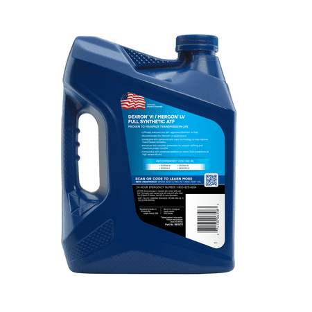 Valvoline ATF Dexron VI/Mercon LV CHEVROLET Automatic Transmission Fluid, 1 gal