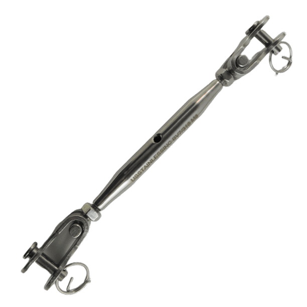 Stainless Steel 316 M8 Turnbuckle Rigging Screw Wide Toggle and Wide