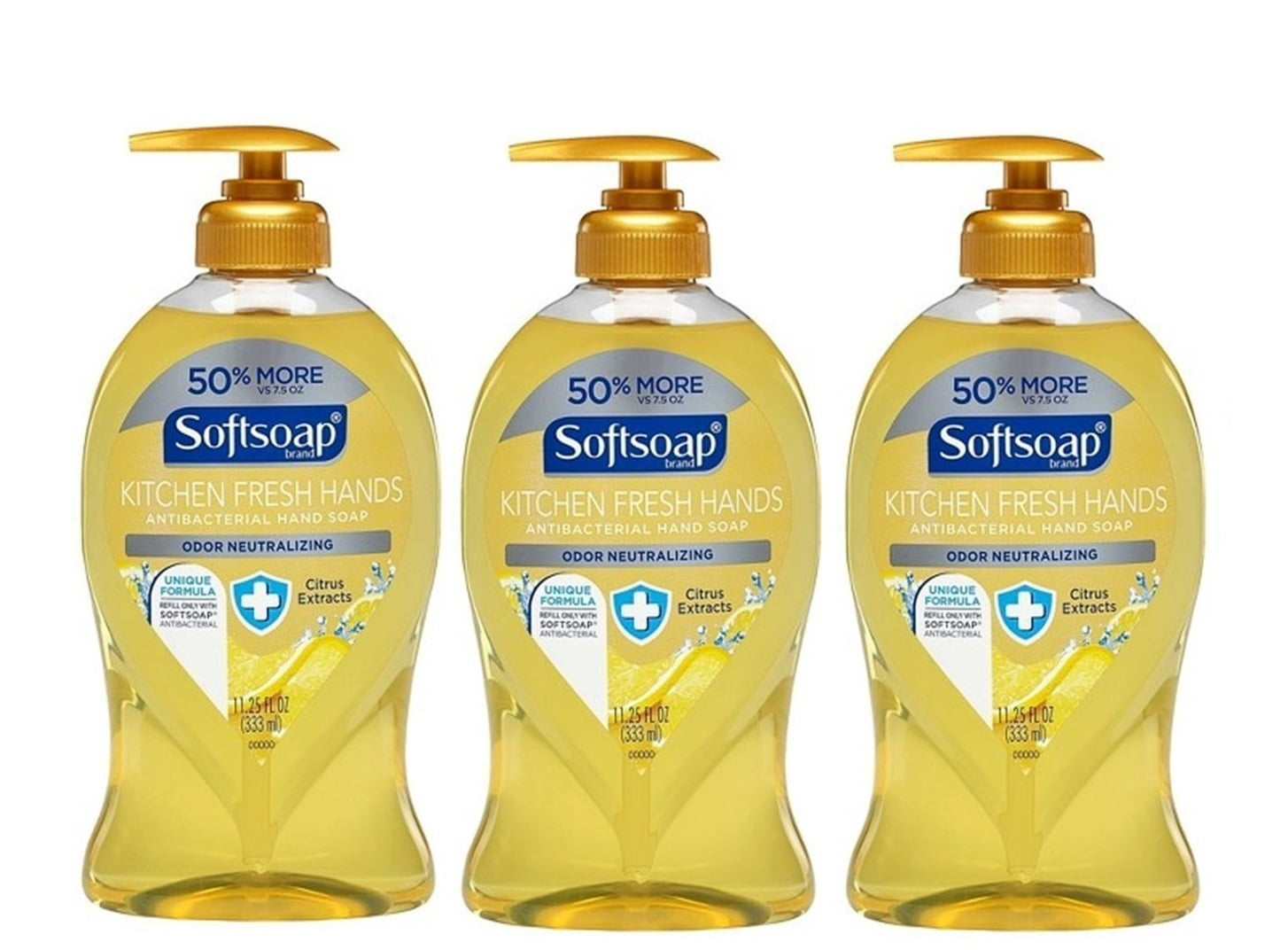 Softsoap Kitchen Fresh Hands Antibacterial Hand Soap Pump, Zesty Lemon