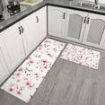 thumbnail image 2 of Pioneer Flower Floral Print Pattern Kitchen Rugs Sets Of 2,Anti Fatigue Kitchen Mat Rugs Non Slip Washable,Decorative Kitchen Floor Mats for Kitchen,Sink,Laundry,17"x30"+17"x47", 2 of 7
