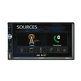 thumbnail image 1 of Jensen CMR270 Radio estéreo para automóvil de doble DIN con pantalla táctil digital LED de 7 pulgadas | Asistente Push to Talk | Entrada de cámara retrovisora ​​| Bluetooth | Carga rápida USB | microS, 1 of 5