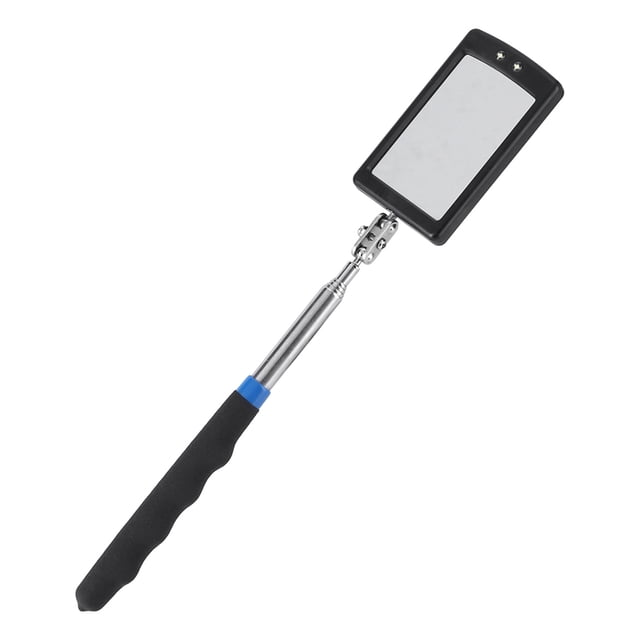 On Mirror,Portable Work Mirror,Mirror Telescopic,Extending Mirror,Extendable Mirror Tool Telescoping Led Lighted Flexible Adjustable Inspection Mirror 360 Degree Swivel Extend Tool