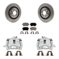thumbnail image 1 of Transit Auto Rear Disc Brake Caliper Rotors and Semi-Metallic Pads Kit for Car 2011 Audi A4 Quattro with 330mm Diameter Rotor KC8-100706P, 1 of 11