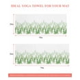 thumbnail image 6 of Green Forest Yoga Towel for Hot Yoga Non Slip, Contemporary Silhouette Abstract Art Yoga Mat Towel Absorbent Yoga Sweat Towels Microfiber Hot Yoga Blanket for Bikram Pilates 26"x70", 6 of 7