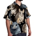 thumbnail image 2 of Tmall Men's Short Sleeve Beach Shirts Poplin Spread Collar Tops Casual Printed Button Down Summer Unisex, 2 of 6