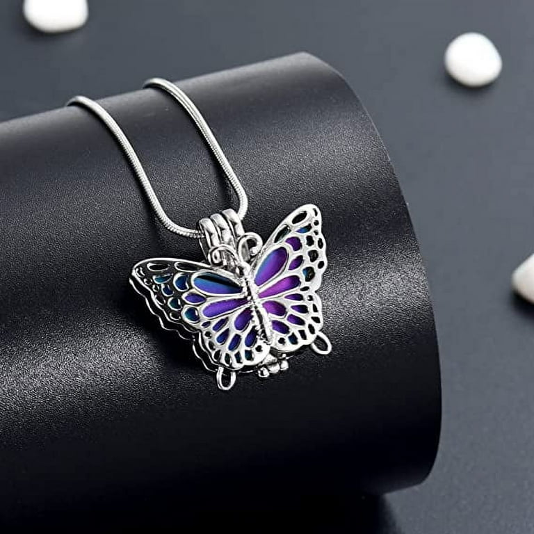 Teardrop Urn Necklace For Ashes - Openwork Cremation Locket Memorial Jewelry In Stainless Steel