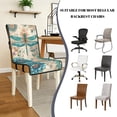 thumbnail image 5 of TSOVTHRID Quilted Dining Chair Seat Covers Stretch Seat Cushion Slipcovers Comfy Washable Dining Chair Slipcovers with Elastic Band, Boho Mandala Floral Dragonfly Print, Set of 4, 5 of 7