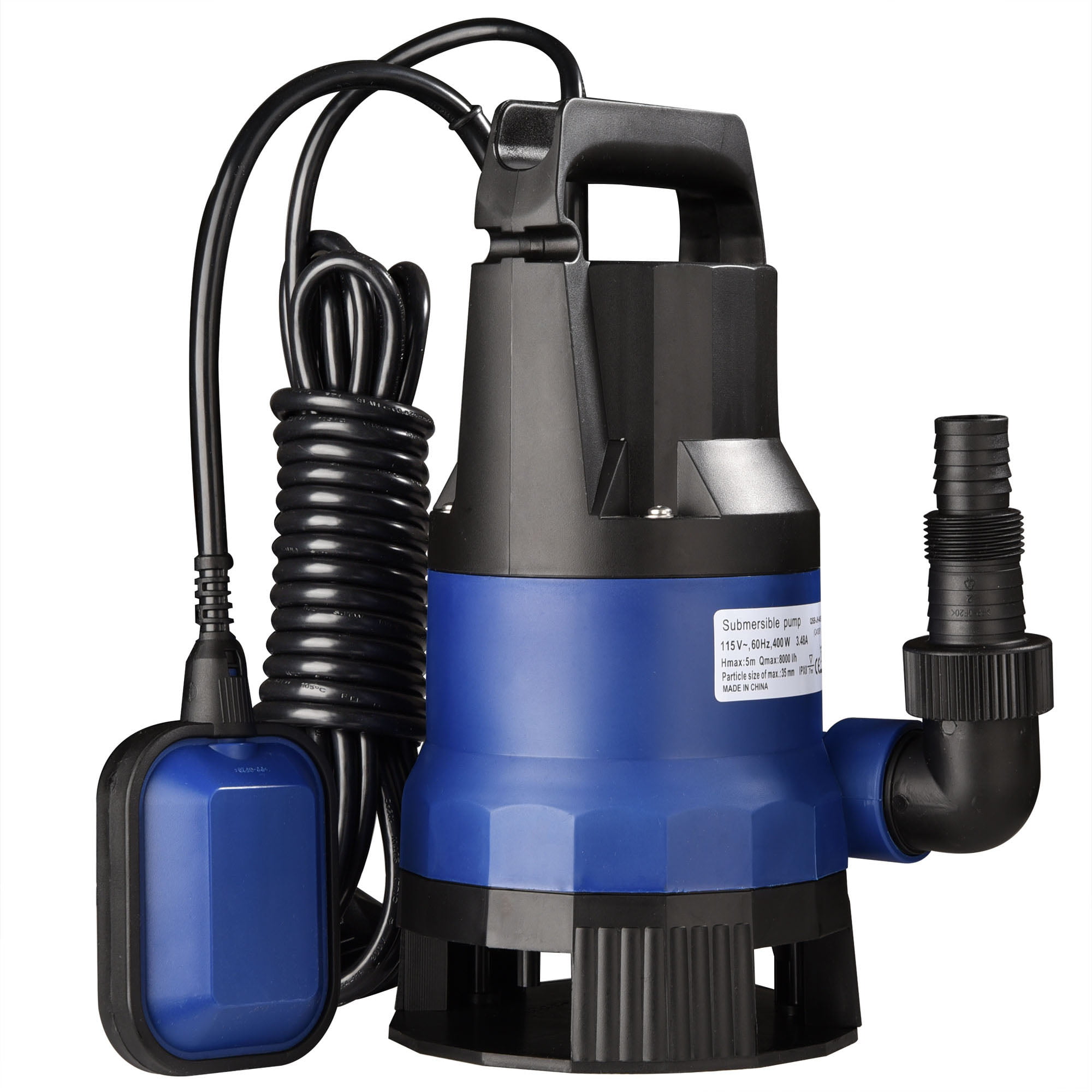 400w Electric Powered Dirty Pond Water Submersible Pump
