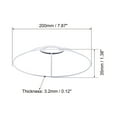thumbnail image 5 of Uxcell Lampshade Holders Frames Lamp Shade Rings Baking Finish 7.87inch 2 Set, 5 of 6