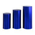 thumbnail image 3 of Lipstore 3 Pack Cylinder Plinth Covers, Cylinder Plinth Support Covers, Tablecloth Plinth blue, 3 of 8