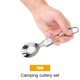 thumbnail image 3 of Cuchara portátil plegable Hugtrwg Para acampar tenedor senderismo al aire libre Picnic, 3 of 9