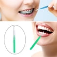 thumbnail image 5 of ACDANC 100 Pieces Braces Dental Brush for Cleaner Interdental Toothpick Dental Tooth Flossing Head Oral Hygiene Flosser Toothpick Cleaners Tooth Tool, 5 of 7