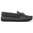 thumbnail image 3 of Minnetonka Allen Mens Slipper 7 DM US Charcoal, 3 of 5