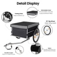 thumbnail image 4 of Foldable Bicycle Cargo Trailer, 20" Wheels, Removable Cover, Folding Frame Quick Release, 120LBS Load for Luggage/Tools/Groceries, 4 of 9