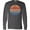 Charcoal Grey, variant on Inktastic Lake of the Ozarks Distressed Retro Sunset Long Sleeve T-Shirt