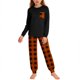 thumbnail image 1 of Conjuntos de blusa y camisa de manga larga con cuello redondo para niños y niñas de 5 a 14 años. Conjunto de top y pantalón con mangas estampadas., 1 of 9