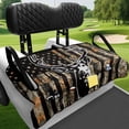 thumbnail image 4 of XYZCANDO Camouflage Deer Flag Universal Golf Cart Seat Cover With 4 Pockets - Non-Slip Washable Terry Cloth For 2-Seat Golf Carts, 4 of 8