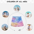 thumbnail image 6 of Kids' Beach Pants Comfortable Swim Trunks Tie-dye Clouds Pattern Shorts for Pool Vacation and Lounge Wear 2T, 6 of 8