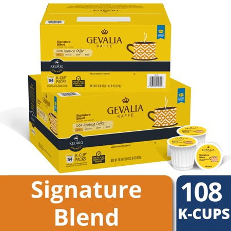 (2 Pack) Gevalia Signature Blend K-cups Coffee Pods, 54 ct Box