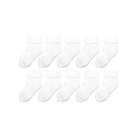 Garanimals White Low-Cut Socks, 10-Pack (Baby Boys & Girls, (Best Kids Ski Socks)
