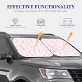 thumbnail image 4 of Haiem Rabbit Car Windshield Sun Shade (2 Pieces) Foldable Windshield Sun Shade Car Accessories for Truck SUV Pickup-Small, 4 of 7