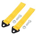 thumbnail image 1 of Unique Bargains 2pcs Red Universal Vehicle Replacement Towing Hook Bumper Trailer Belt Strap, 1 of 5