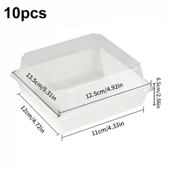 10/15/20pcs Cake Dessert Donut Box Pastry Cake Boxes Cookie Sandwich Food Containers Wedding Birthday Home Party Supplies