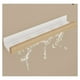 thumbnail image 2 of Estante de ducha y almacenamiento de madera maciza, tocador de baño, estante para colgar en la pared, estante de almacenamiento para espejo de pared, blanco JAMW Sencillez, 2 of 5
