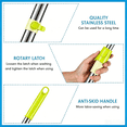 thumbnail image 6 of 360° Rotating Telescopic Mop Handle Replacement | Stainless Steel & Reinforced Plastic | 47.6" Extendable Pole | Fits Round Mop Buckets | Easy Tool-Free Installation | Wall-Mountable, 6 of 7
