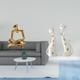 thumbnail image 2 of Figura de pensador abstracto,Estatua de pensador abstracto,decoración para el hogar,Figura de gato,Esculturas de pareja de gatos Figura de gato decorativa,Esculturas divertidas de pareja de, 2 of 8