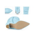 thumbnail image 3 of BLISSFUL STEP Women's Boots  Knee High Faux Suede Pointed Toe Block Heel Wrinkled Dress Boots Sky Blue 6.5, 3 of 7