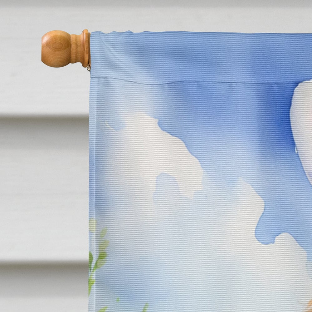 Goldendoodle Easter Egg Hunt House Flag 28 in x 40 in