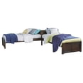 thumbnail image 3 of Hillsdale Furniture Pulse L-Shaped Two Twin Beds, Chocolate Finish, 3 of 3