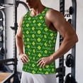thumbnail image 5 of Lsque Happy St. Patrick's Day Pattern Mens Tank Tops Muscle Athletic Quick Dry Sleeveless Workout Fitness T Shirts Beach Tank Top, Loose-fit Sleeveless Shirt for Men-Medium, 5 of 7