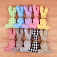 thumbnail image 4 of MXTPOV Cute Rabbit Ornaments for Desk Decor, Easter Basket Stuffers, Buffalo Plaid Speckled Easter Bunny Doll for Adults Kids, Easter Decorations, Home Decor, 4 of 5