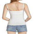 thumbnail image 4 of Camisole pour Femmes avec Soutien-Gorge Intégré Débardeurs en Coton à Bretelles Réglables Cami à Bretelles Spaghetti Noir L, 4 of 6