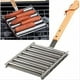 thumbnail image 4 of Estante del Rodillo Salchicha Rodillo del Hot Dog,Rejilla para Rollos de Salchicha Acero Inoxidable BBQ Estante para Perritos Calientes,Rodillo para Hot Dog para Comida Camping L, 4 of 5