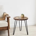 thumbnail image 5 of Greenage Reclaimed Wood End Table, 18" x 18" x 20" Heigh, Square Round, 5 of 9