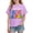 B-Purple, variant on Fengactive Unisex Kids Casual Short Sleeve Cotton T Shirt Preschool Back To School Printed Crew Neck Top for Girl Boys