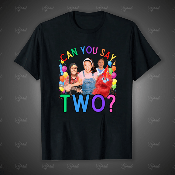 Ms. Rachel Can You Say Two A Toddler's Second Birthday Fun Fan Unisex T-Shirt, for men & women, up to size 5XL