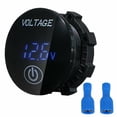 thumbnail image 1 of 12V-24V Car Marine Motorcycle LED Digital Voltmeter Voltage Meter Battery Gauge, 1 of 9