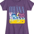 thumbnail image 3 of Lilo & Stitch - Ohana Beach Blub - Toddler And Youth Girls Fitted Short Sleeve Graphic T-Shirt, 3 of 5