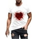 thumbnail image 1 of Camisetas de Manga Larga para Hombres, Camiseta de Manga Corta de Fitness de Impresión Del Día de San Valentín, Mezcla de Algodón Casual, 1 of 8