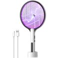 thumbnail image 1 of Raqueta eléctrica mata moscas DEEZEE 4500 V ahuyentador de insectos morado, 1 of 7