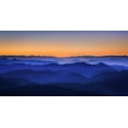 thumbnail image 2 of Bouscarle, David 18x11 White Modern Wood Framed Museum Art Print Titled - Misty Mountains, 2 of 4