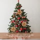 thumbnail image 5 of 1 juego de 12 piezas de adornos navideños para árbol: flores de Nochebuena brillantes, flores artificiales huecas., 5 of 8