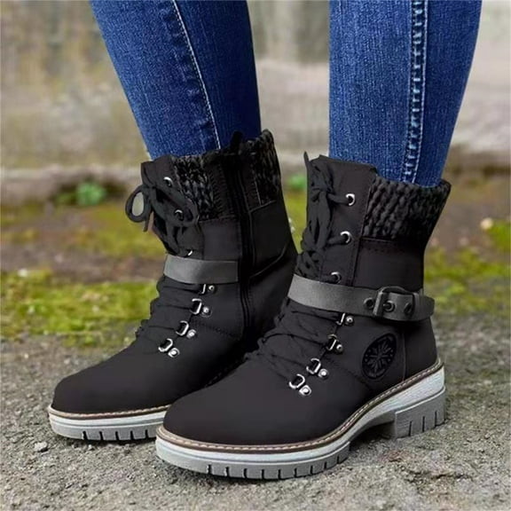 Summer Saving Clearance AXXD Mid-Calf Boots,Thanksgiving Day Cowboy Boots For Women Fall Autumn Mom Shoes For Women Knee-High Mid-Calf Boot Boots For Rollback